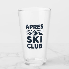 Apres Ski Club Mountain Logo - Custom Mens Winter 