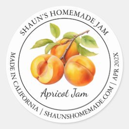 Apricot Jam Etiqueta moderna