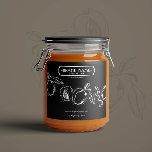 Apricot Jam Jar Etiqueta Diseño