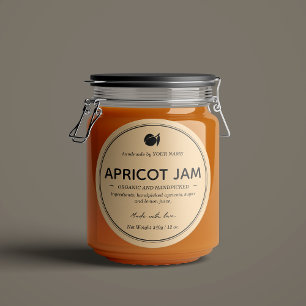 Apricot Jam Jar Etiqueta Diseño