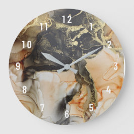 Apricot negro Gold Art grande reloj