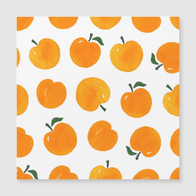 Apricots Acuarela Vintage de fondo blanco (Anverso)