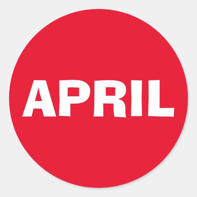 April Ad Lib Red Pegatina de Janz (Anverso)