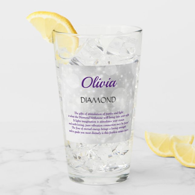 April Birthstone Diamond Design (Anverso (hielo))