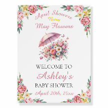 April Showers Bring May Flower Baby Shower Bienven