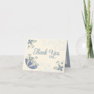 April Showers Bring May Flowers Tarjeta de agradec