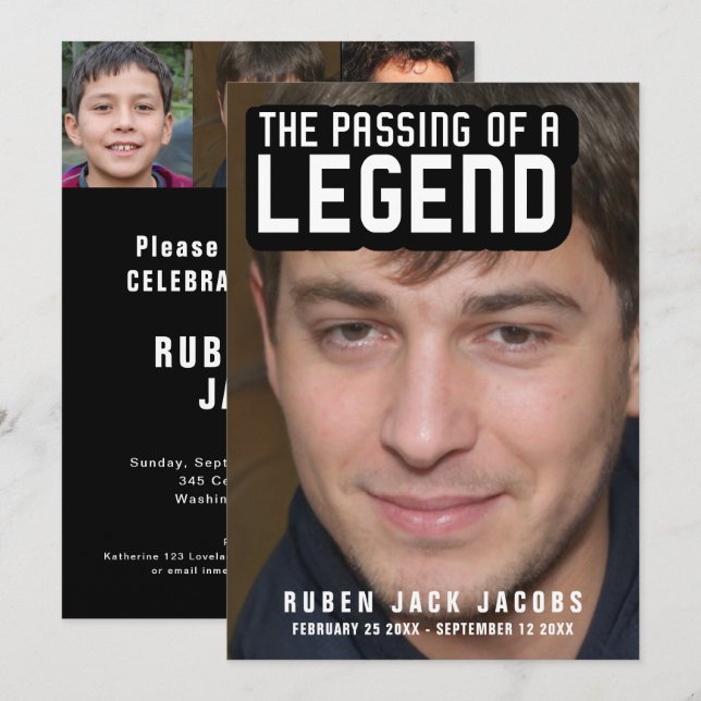 Aprobar una invitación a una plantilla de foto del (Anverso / Reverso)