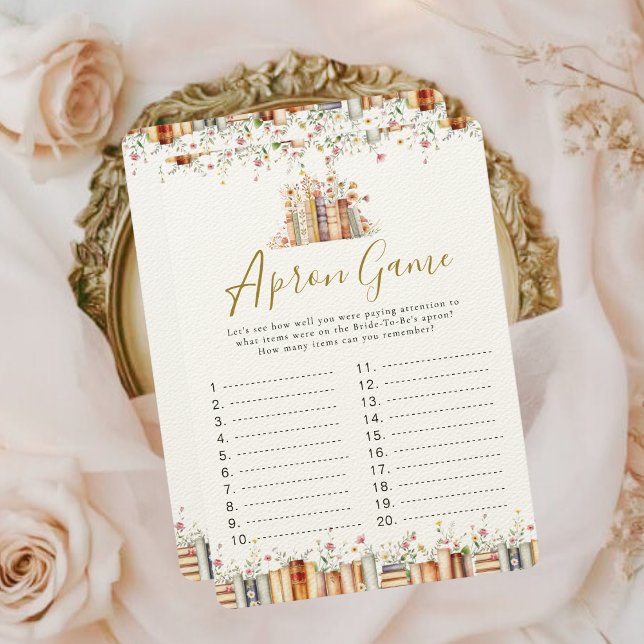 Apron Bridal Shower Game | Nuevo libro de historia (Subido por el creador)
