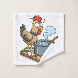 Apron de pollo de cocina divertida - Hen haciendo