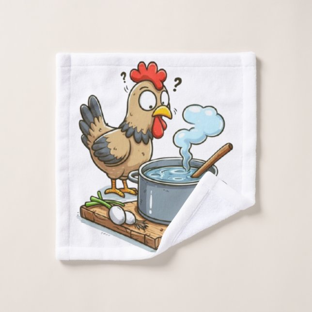 Apron de pollo de cocina divertida - Hen haciendo  (Toallita)