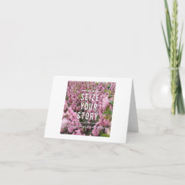 Aprovecha tu tarjeta de nota de historia - en blan