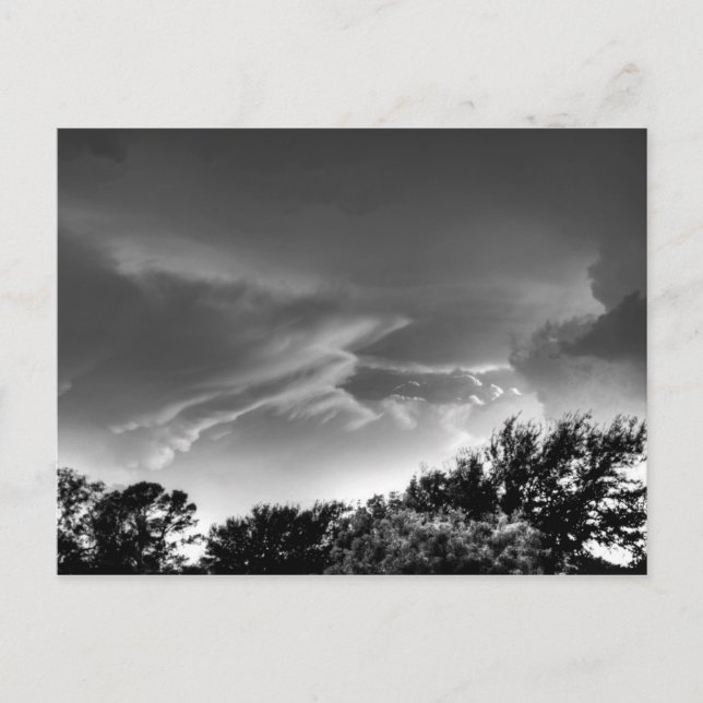 Aproximándose a la postal de tormenta (Anverso)