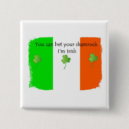 Apueste su trébol que soy botón IRLANDÉS