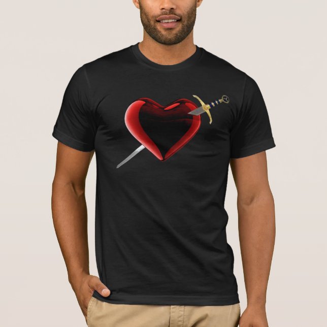 Apuñalado En La Camiseta Del Corazón (Anverso)