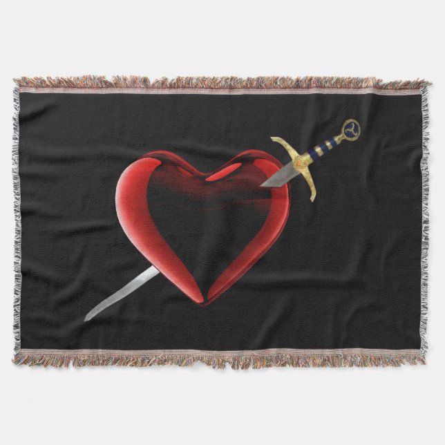 Apuñalado En La Manta De Tira Del Corazón (Anverso)