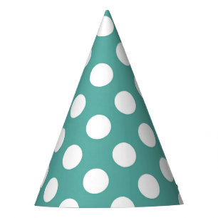 Aqua All White Dots Fiesta Gorra