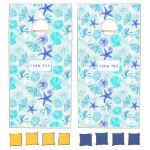 Aqua-azul-verde azulada acuarela diseño de concha-