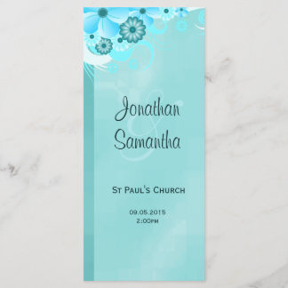 Aqua Blue Dark Programas de Bodas Florales Verde a
