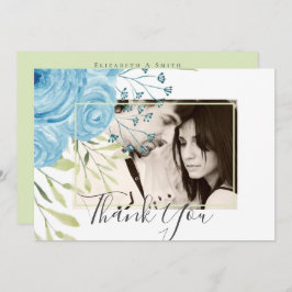 Aqua Blue Floral Boda