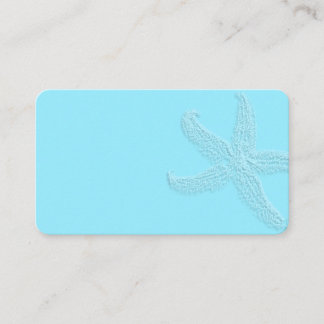 Aqua Blue Starfish Blank Etiquetas Favor Place Car