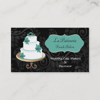 aqua Boda Cake makers tarjetas de negocios