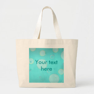 Aqua Círculos flotantes y burbujas, bolsas de lona