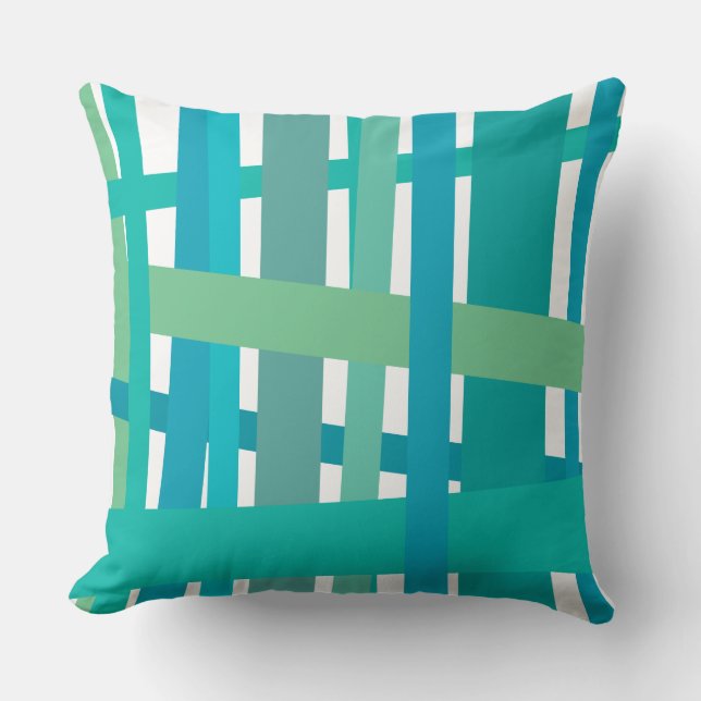 AQUA CRAZY LINES DISEÑO Cojín decorativo Retro (Anverso)