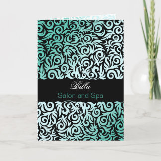 aqua damask Business gracias a las tarjetas
