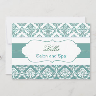 aqua damask Business gracias a las tarjetas