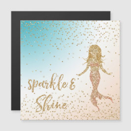 Aqua Gold Mermaid Sparkle Purpurina Confetti