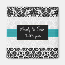 aqua Guardar el imán de fecha