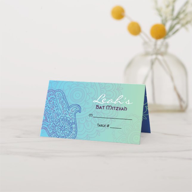 Aqua HEMSA mano de la tarjeta de asiento de DIOS B (Anverso)