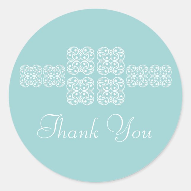 Aqua Moda Bohemia Gracias Pegatinas (Anverso)