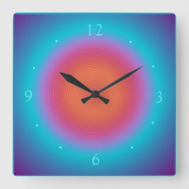 Aqua Naranja iluminado Diseño rosa > Relojes de pa