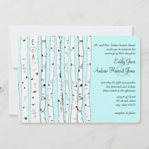 Aqua O CUALQUIER COLOR Invitaciones a la Boda de Á
