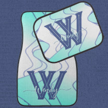 Aqua Optic Waves Car Alfombrillas de auto