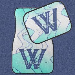 Aqua Optic Waves Car Alfombrillas de auto