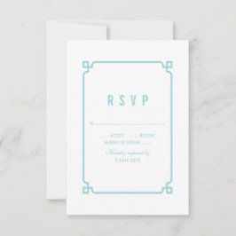 Aqua Paradise Deco Moda Wedding RSVP