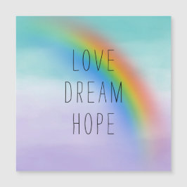 Aqua Purple Rainbow Inspirador Love Dream Hope