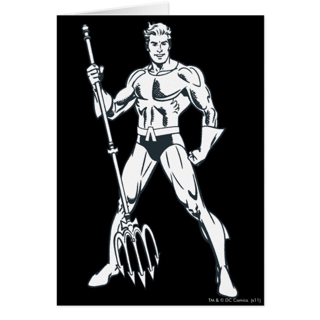 Aquaman con horquilla de cocina (Frente)