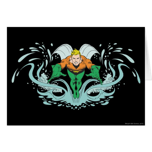 Aquaman Lunging Forward (Anverso (Horizontal))