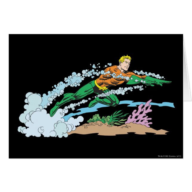 Aquaman salta sobre Coral (Anverso (Horizontal))