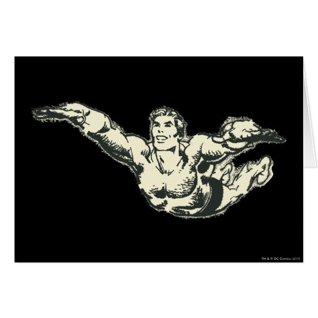 Aquaman Soars BW (Anverso (Horizontal))