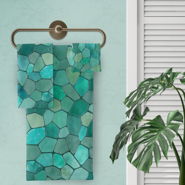 Aquamarine Cyan Mosaic (Subido por el creador)