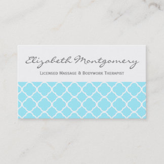 Aquamarine Quatrefoil Empresa moderna de citas