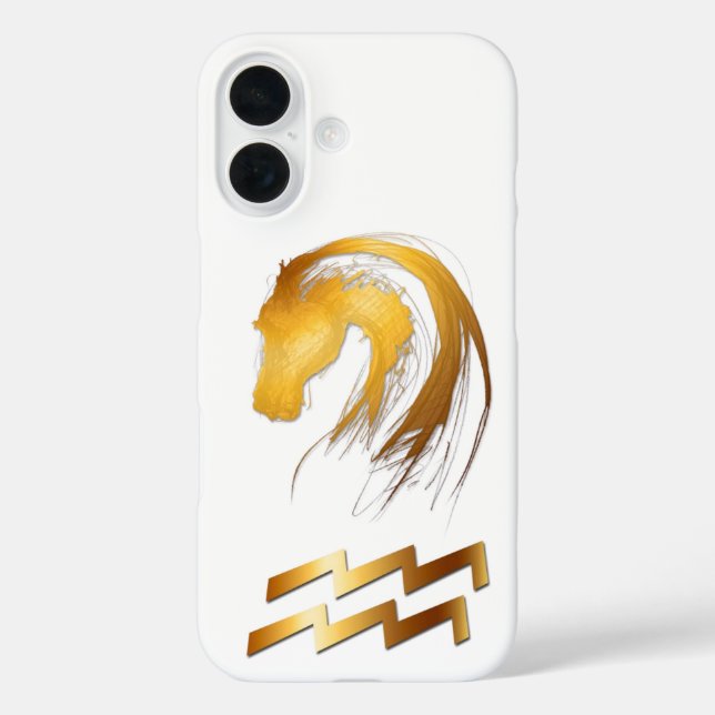 Aquarius Horse Funda de Astrología China y Occiden (Reverso )
