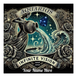 Aquarius "Infinite Vision" Poster brillante