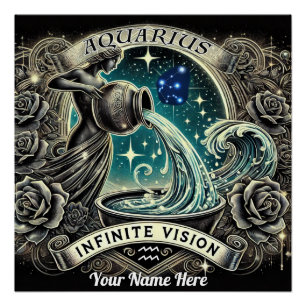 Aquarius "Infinite Vision" Poster brillante