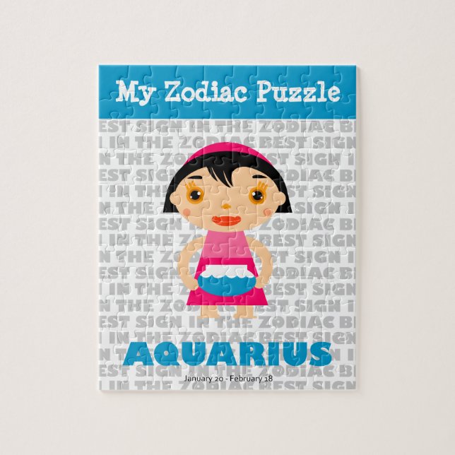 Aquarius, mi rompecabezas del zodiaco (Vertical)