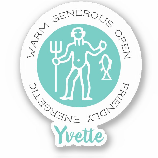 Aquarius Pegatina (Anverso)